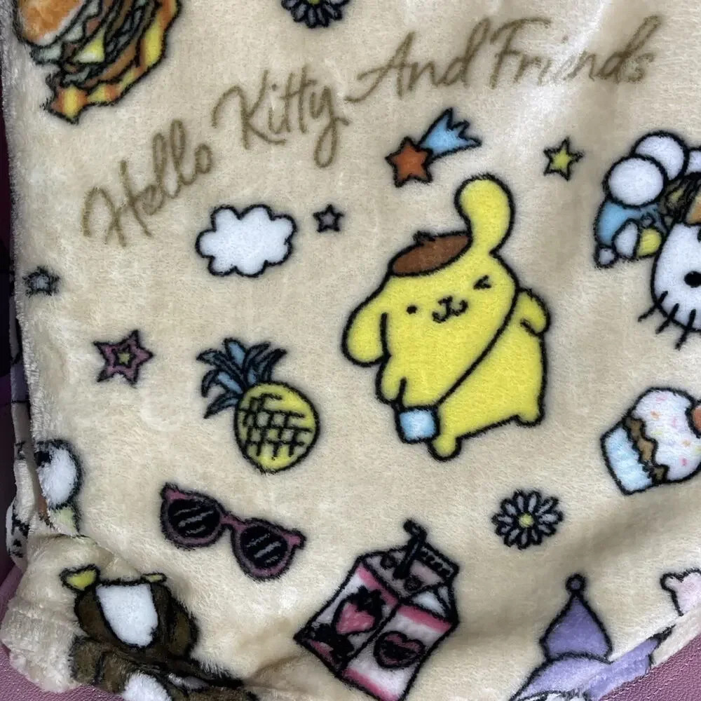 Hello Kitty & Friends Throw Blanket 60”x70” My Melody 2024 Sanrio Cloud Soft